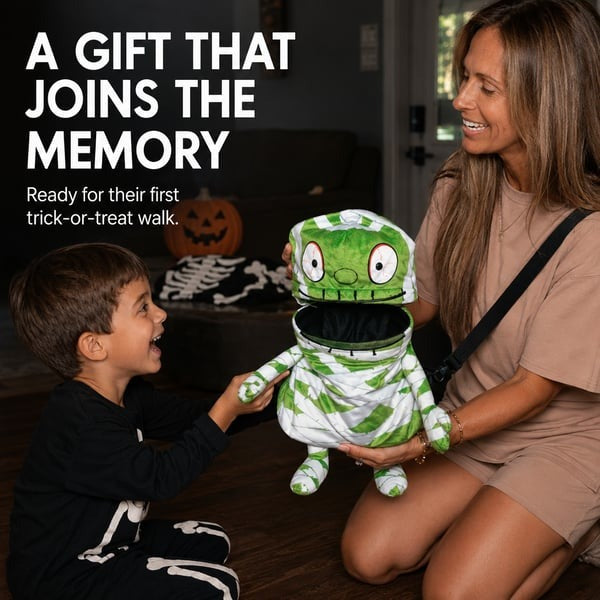 š§Northlight Mummy Children's Halloween Trick-or-Treat Bag ā Perfect for Little Ghouls