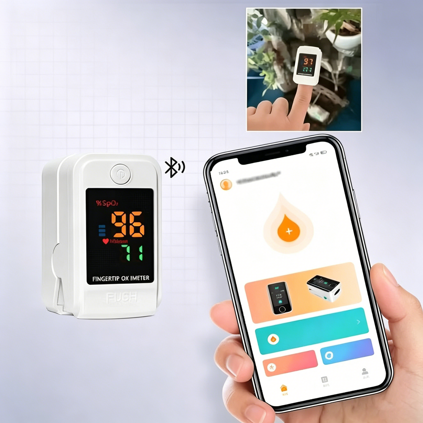 Non-Invasive Glucose & Health Monitor | 🩸 No Finger Pricks Blood Sugar Monitoring Device