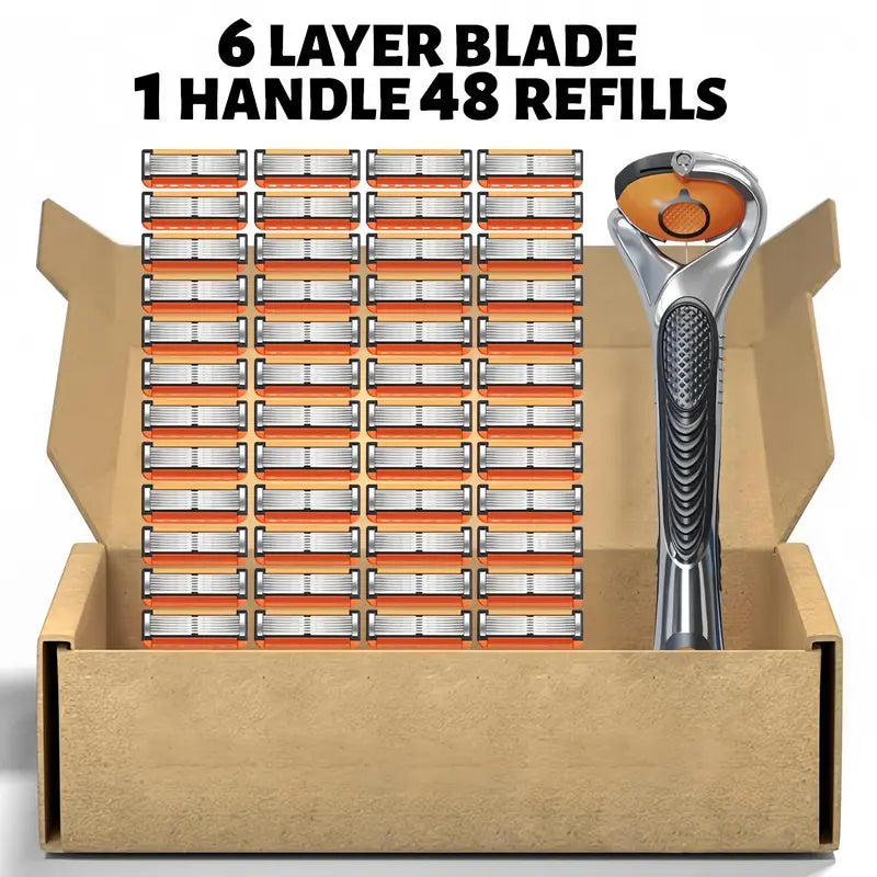 🪒Men's Unscented Precision Razor Blade Replacement Handheld Kit