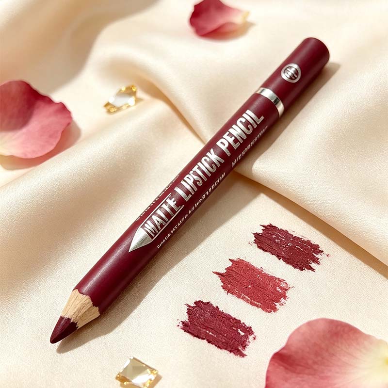 👄12Pcs Matte Lip Liner With Sharpener Set Waterproof Smudgeproof Precise Contour Lipstick Pens