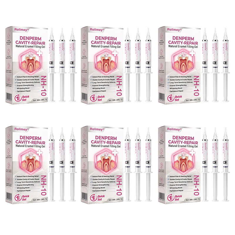 Rolimey® DenPerm Natural Enamel Restoration Gel – Cavity & Micro-Crack Repair