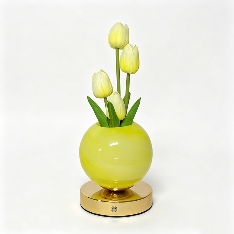 Three-Color Tulip Planet Night Light