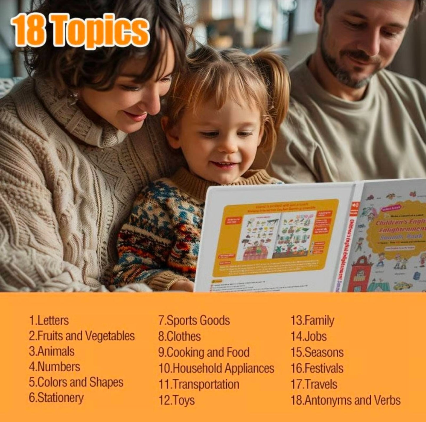 Interactive English Sound Book for Kids