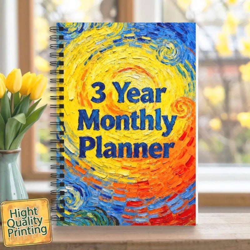 2026-2028 Monthly Planner Notebook