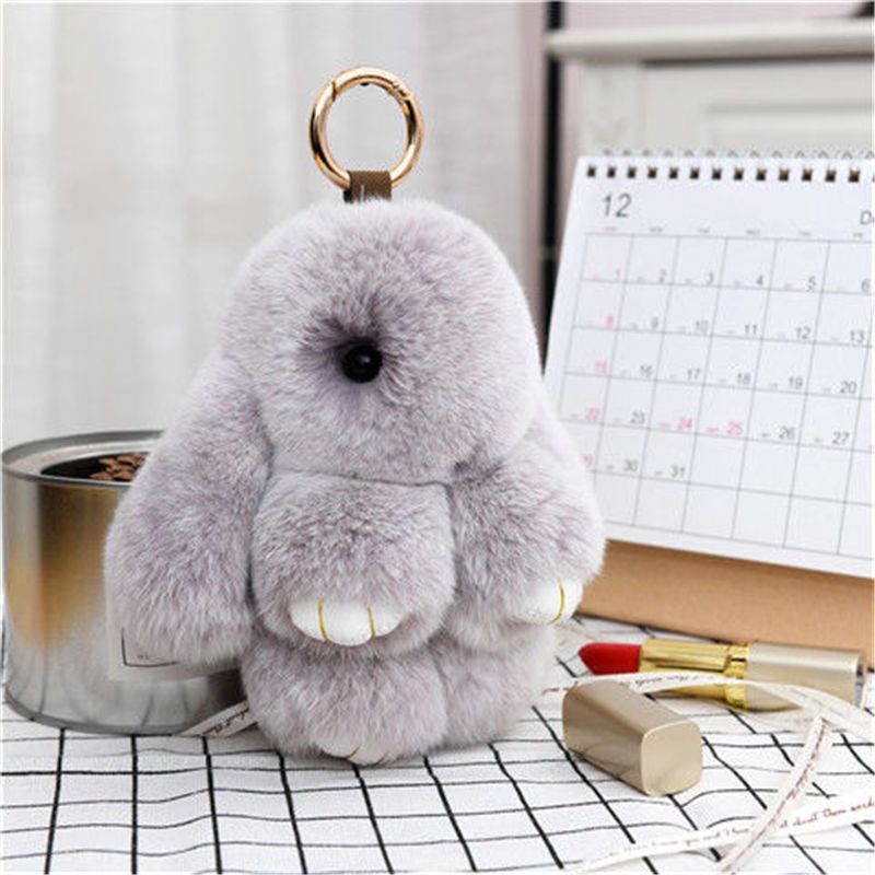 Handmade Plush Bunny Keychain
