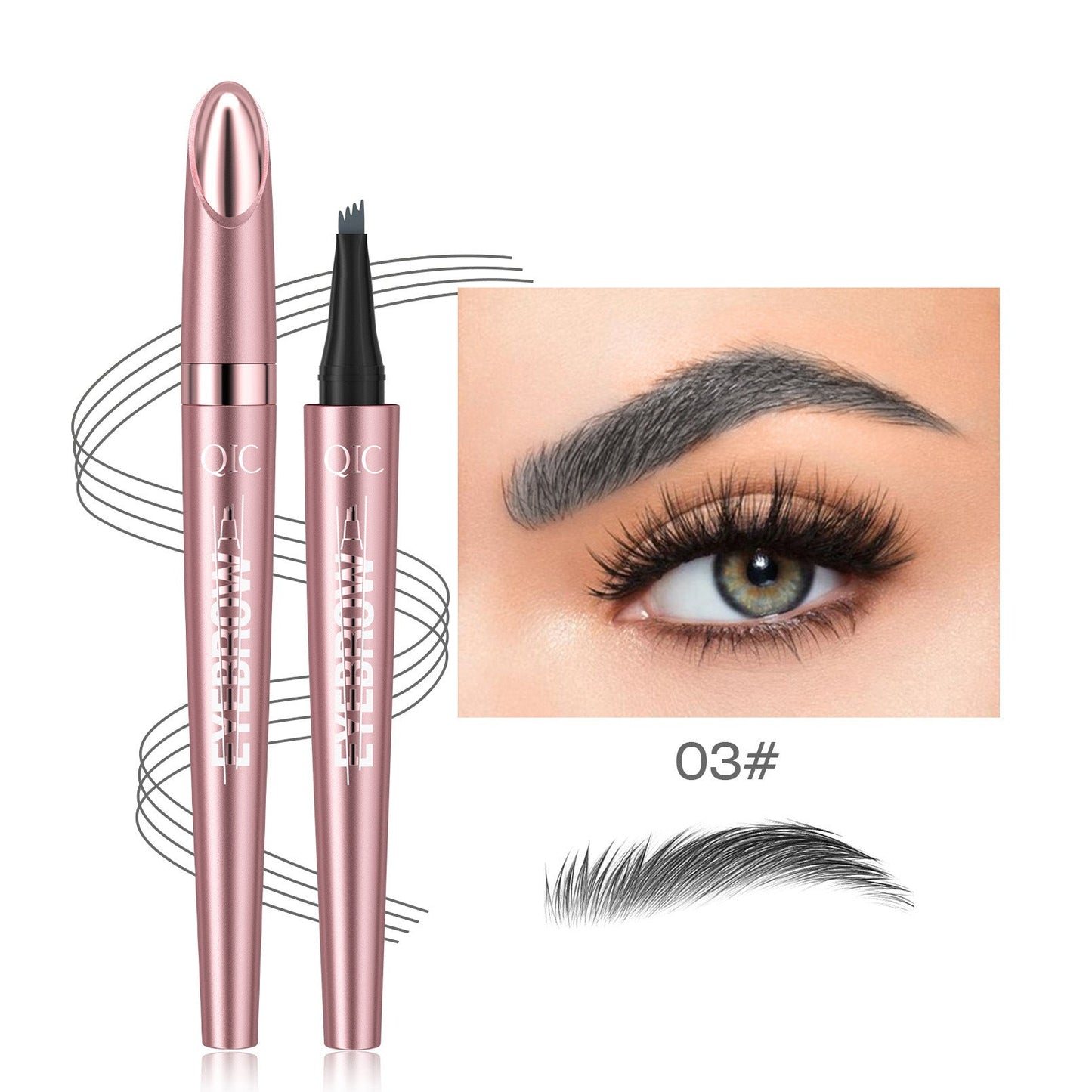 4-Tip Microblading Eyebrow Pen