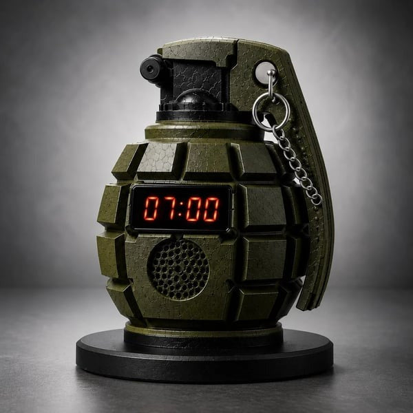 💣Grenade Alarm Clock