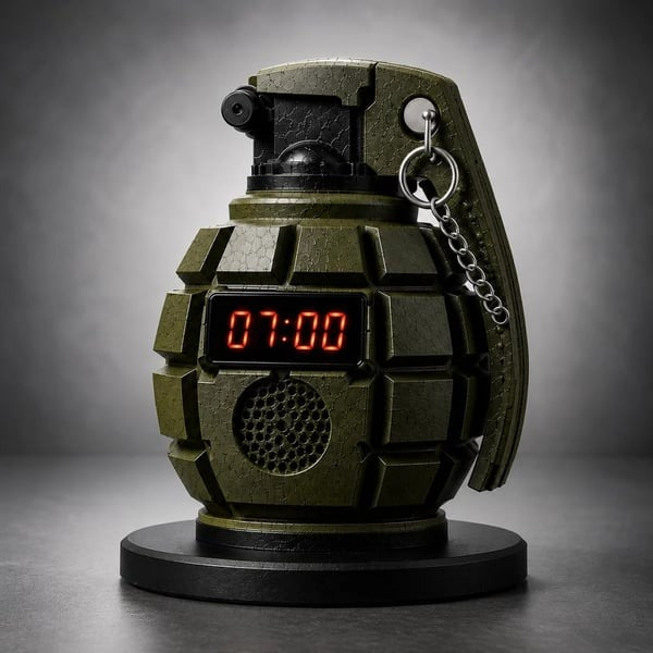 💣Grenade Alarm Clock