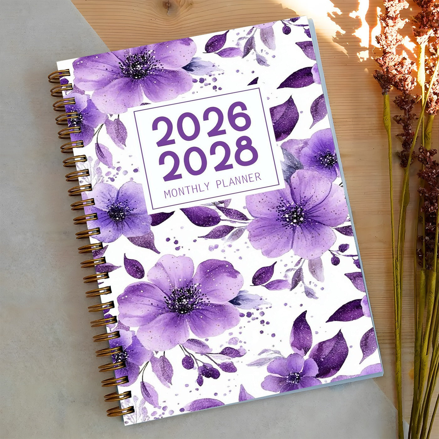 2026-2028 Monthly Planner Notebook