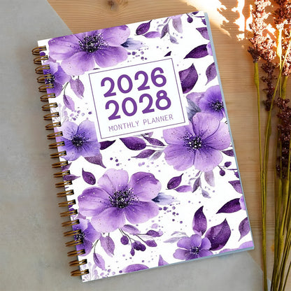 2026-2028 Monthly Planner Notebook
