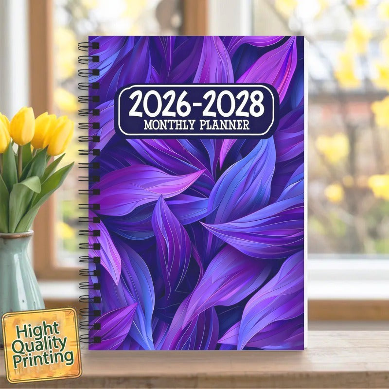 2026-2028 Monthly Planner Notebook