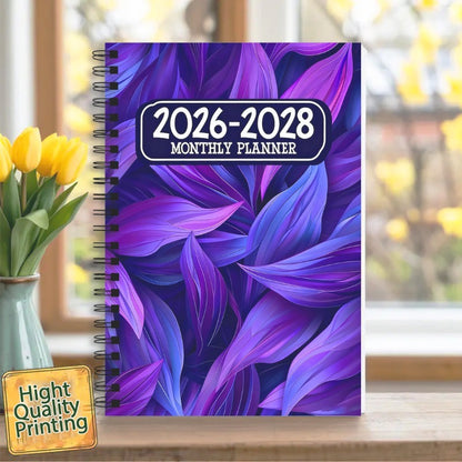 2026-2028 Monthly Planner Notebook
