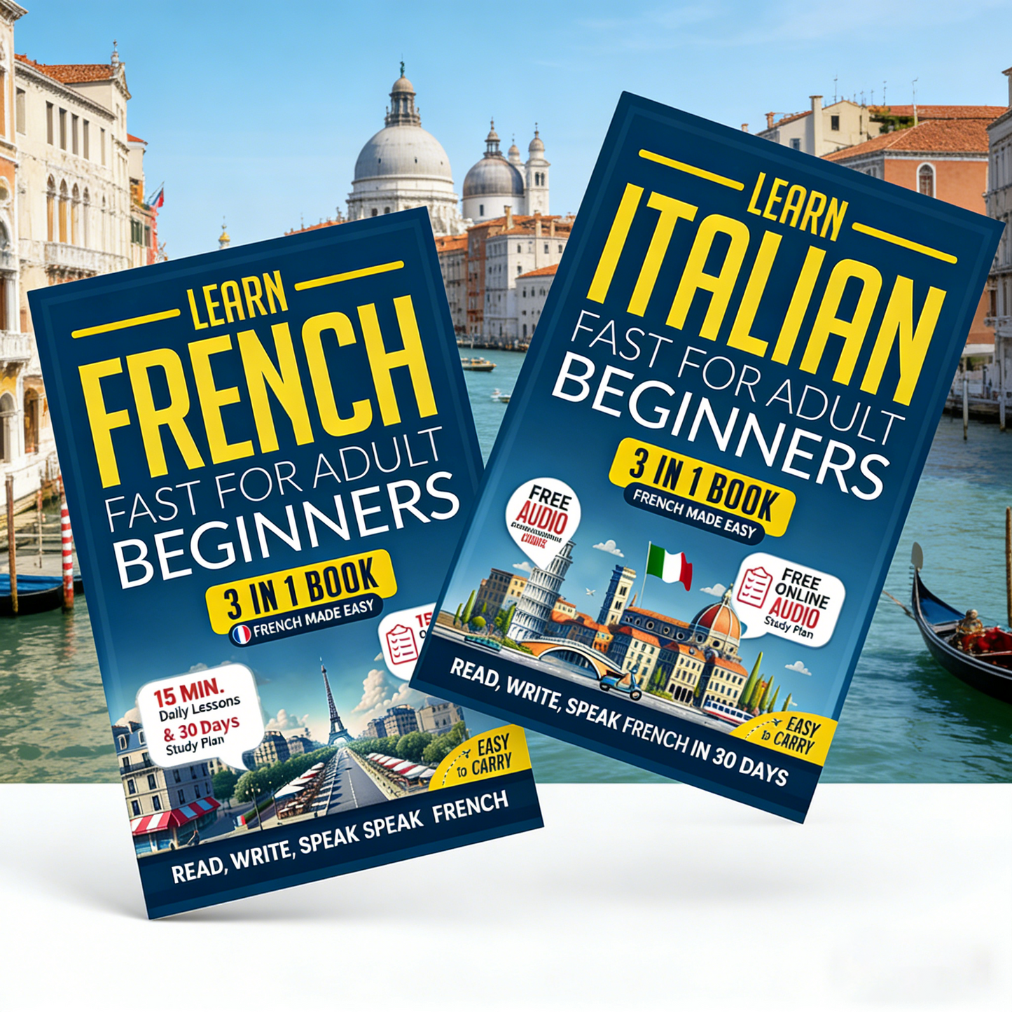 3-in-1 Spanish, French & Italian for Adult