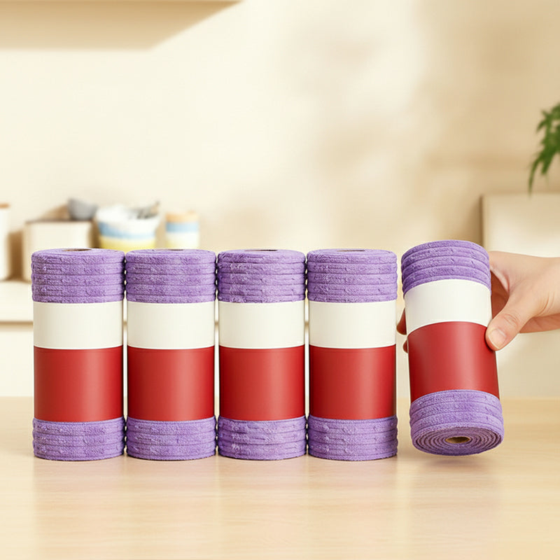 dht™⭐Multipurpose Tear‑Off Cleaning Cloth Roll – Strong absorbent, pre‑cut sheets, reusable. No more messy rags – just tear, wipe & toss! 🧽💨