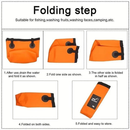 💦Portable Foldable Water Bucket - Perfect for Fishing, Camping, Traveling!