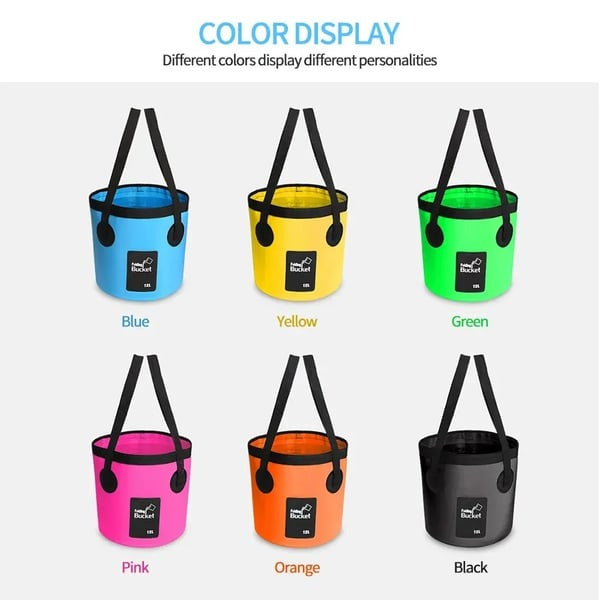 💦Portable Foldable Water Bucket - Perfect for Fishing, Camping, Traveling!
