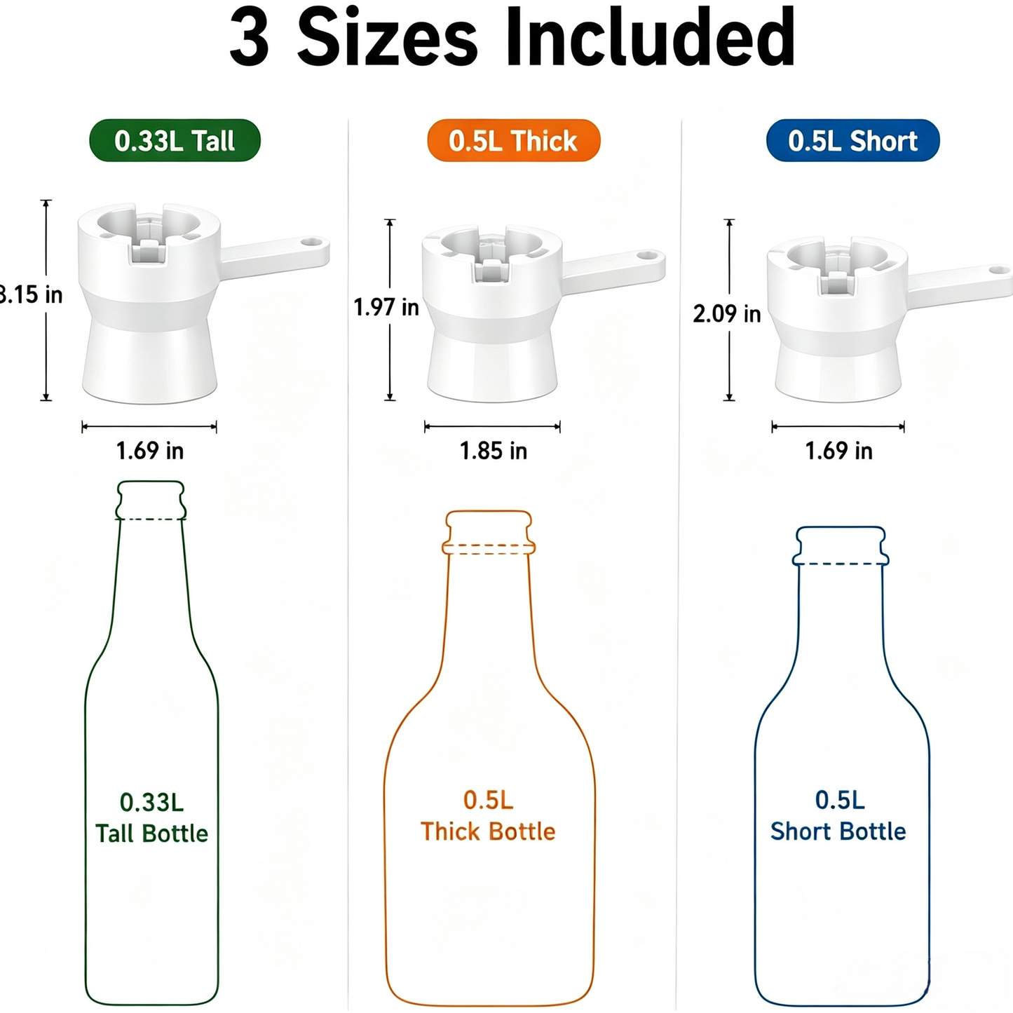 🍺Three-Piece Bottle Cap Launcher🎁Gift For Beer Lovers