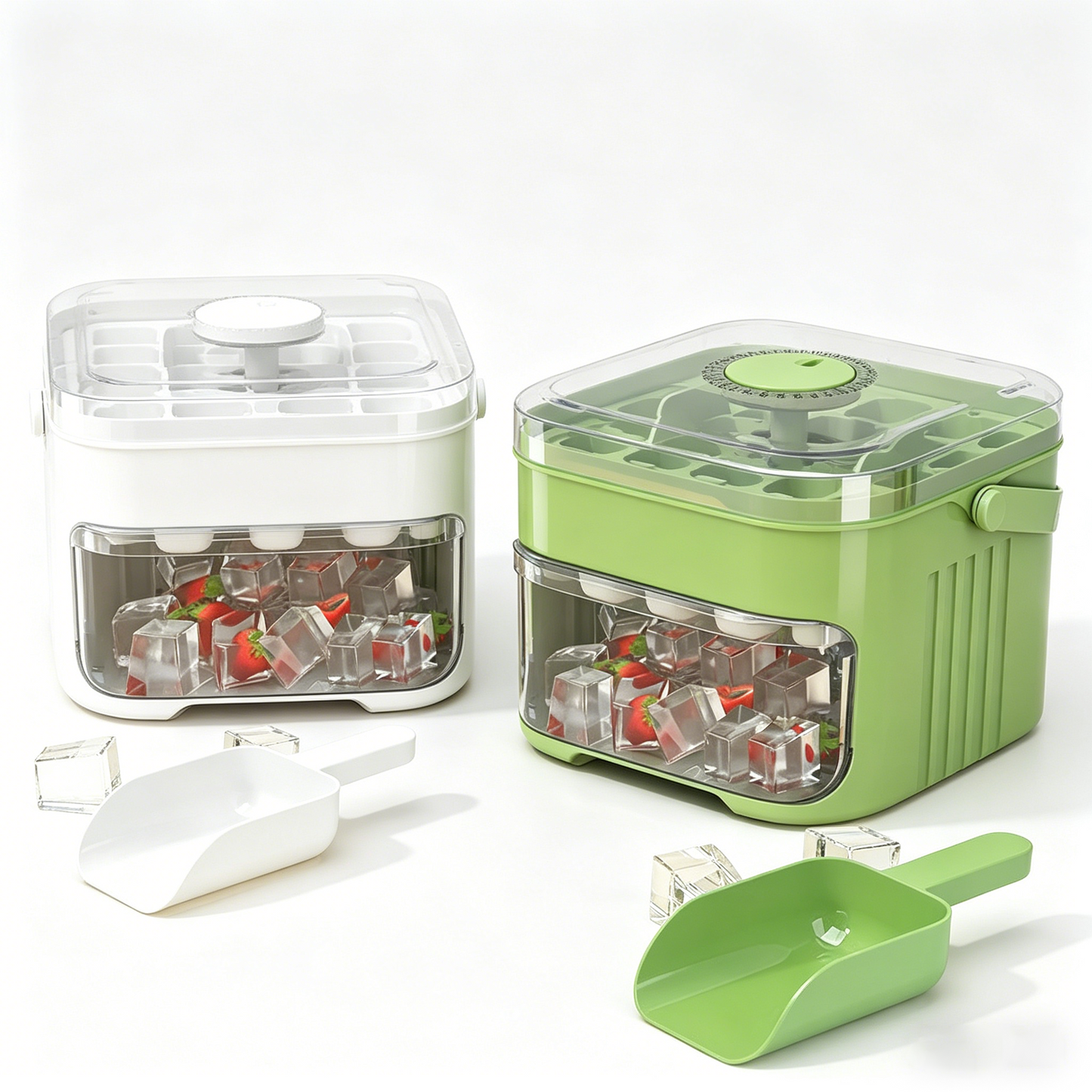 Double layer Ice Cube Tray