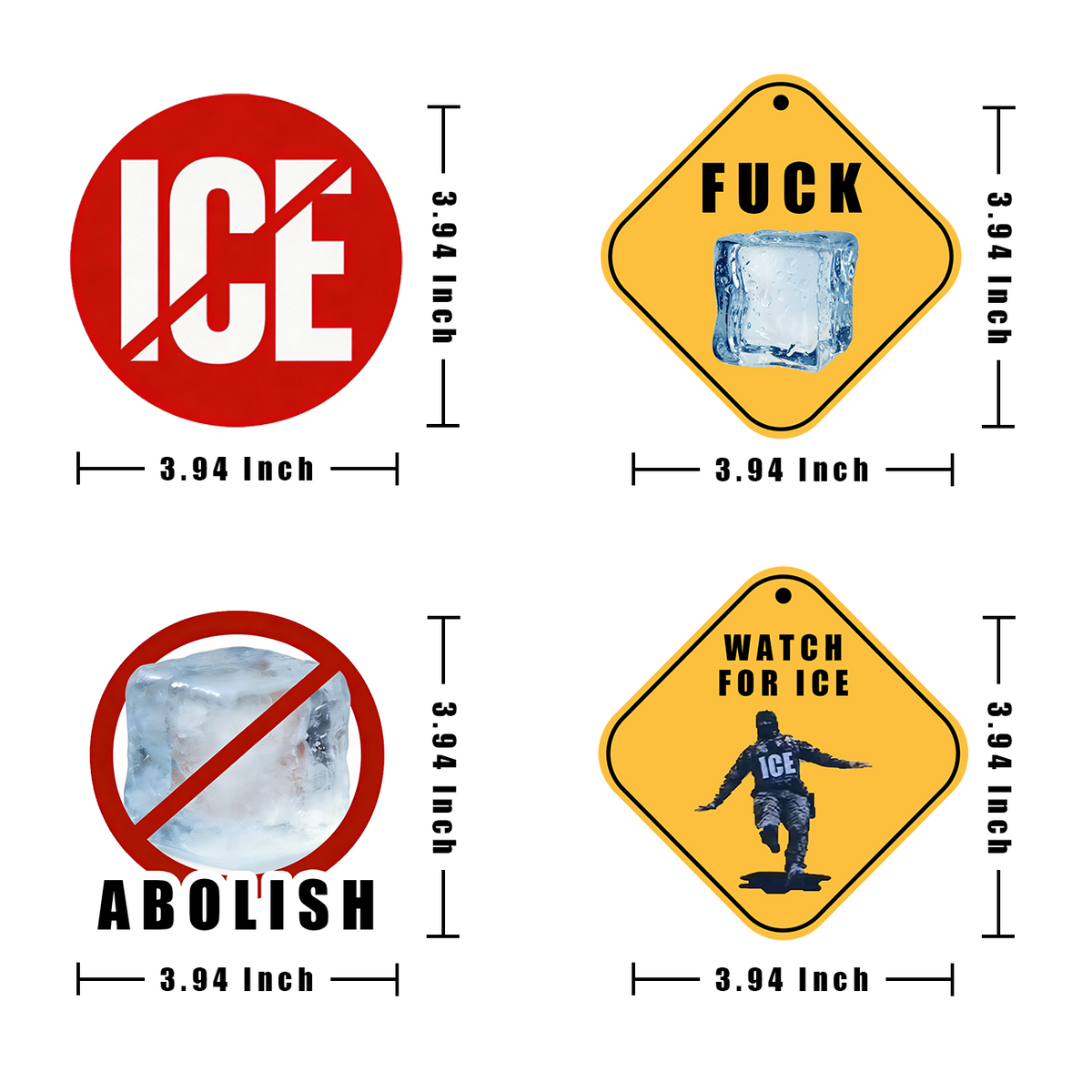 3 SETS ANTI-I.C.E. STICKERS