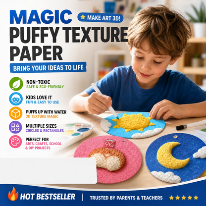 🎄🔮 Foam Texture Painting Paper👩‍🎨🎁Master the magic of painting!