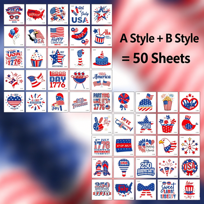 250th US Independence & 2026 World Cup National Flag  Tattoos