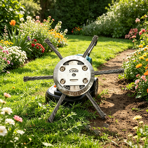 Durable 6-Teel Wire Grass Removal Wheel