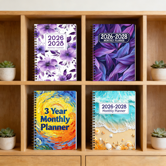 2026-2028 Monthly Planner Notebook