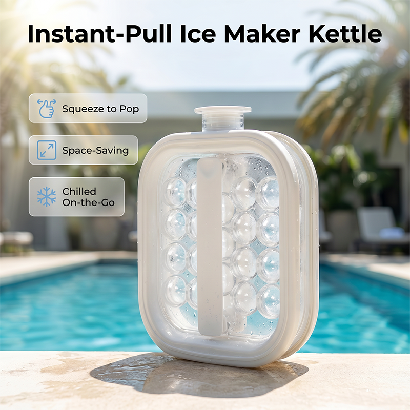 Portable Silicone Ice Ball Maker Bottle 🧊
