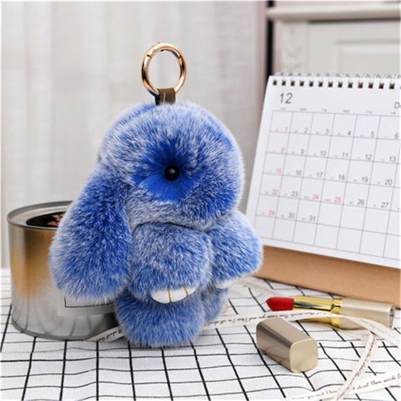 Handmade Plush Bunny Keychain