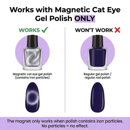 🧲 Spinning Glass Bead Cat Eye Nail Magnet Tool