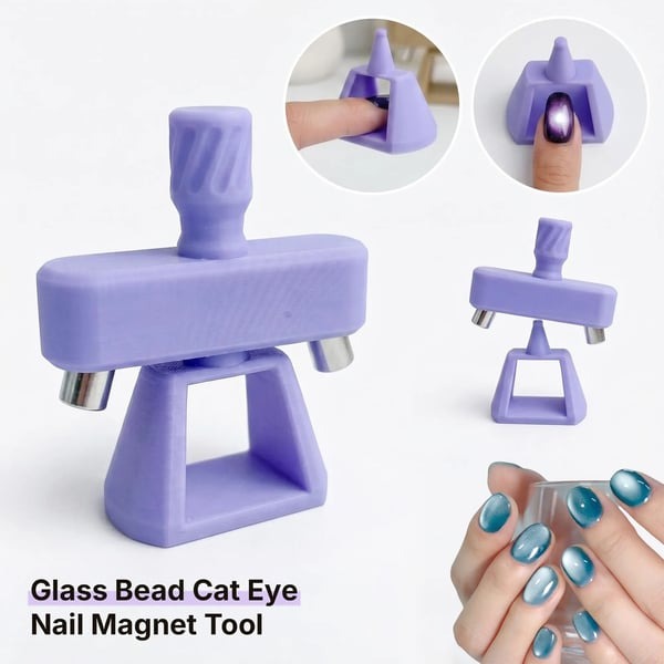 🧲 Spinning Glass Bead Cat Eye Nail Magnet Tool