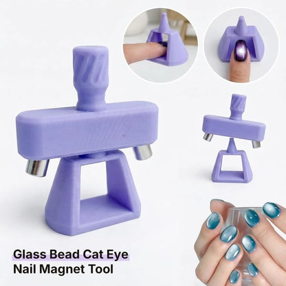 🧲 Spinning Glass Bead Cat Eye Nail Magnet Tool