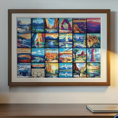 🧩 National Parks Advent Calendar — 1000 Pieces, 24 Mini Packs