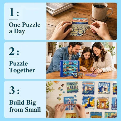 🧩 National Parks Advent Calendar — 1000 Pieces, 24 Mini Packs