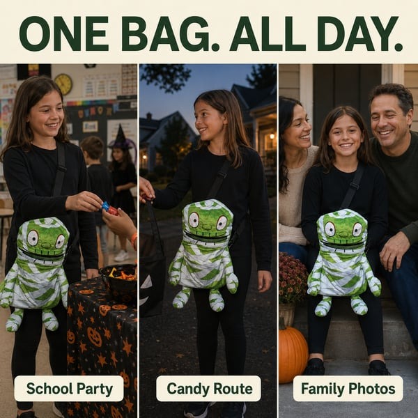 🧟Northlight Mummy Children's Halloween Trick-or-Treat Bag — Perfect for Little Ghouls