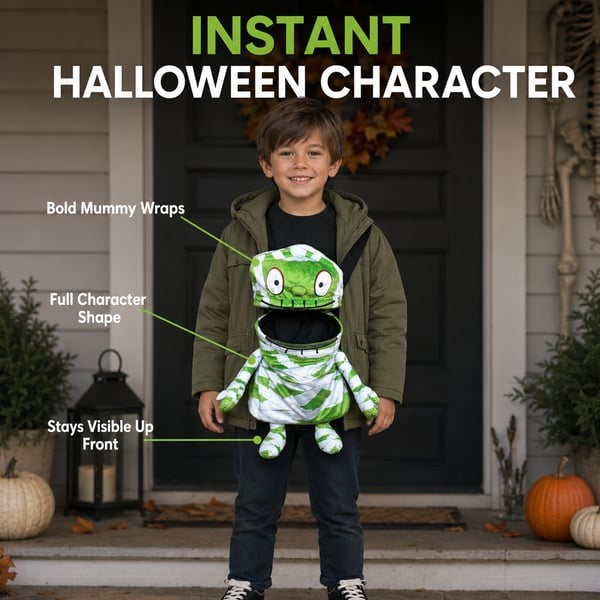 🧟Northlight Mummy Children's Halloween Trick-or-Treat Bag — Perfect for Little Ghouls