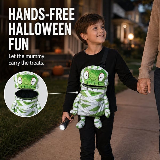 🧟Northlight Mummy Children's Halloween Trick-or-Treat Bag — Perfect for Little Ghouls