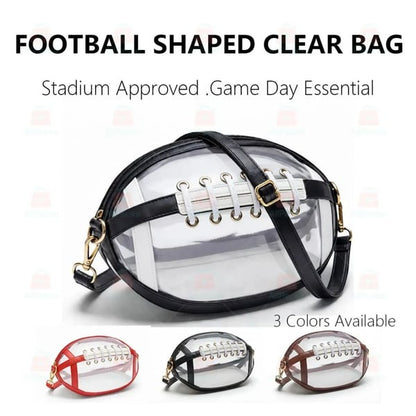 🏈 Clear Football Crossbody Bag