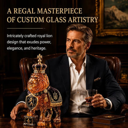 👑87th Anniversary Royal Lion Whiskey Bottle