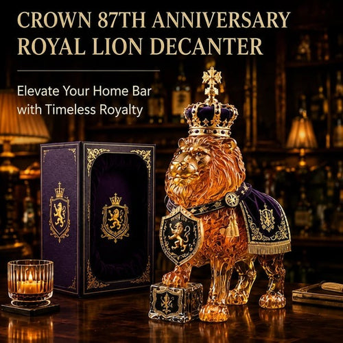 👑87th Anniversary Royal Lion Whiskey Bottle