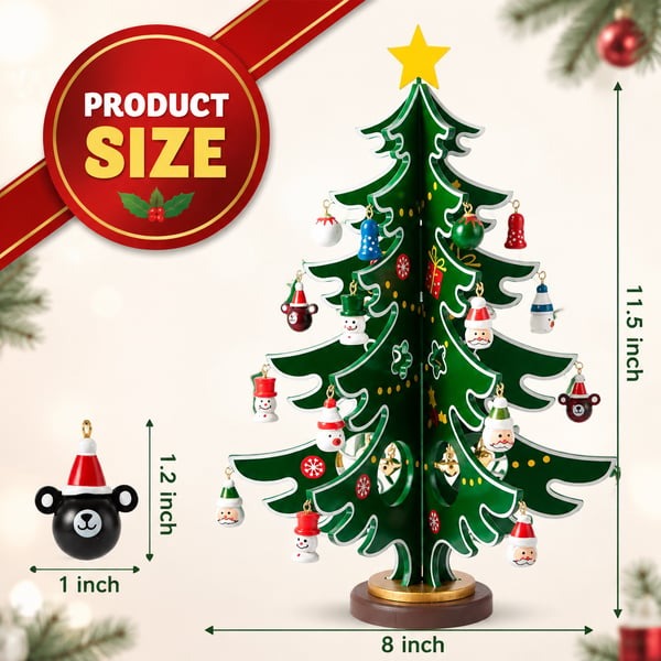 🎄24-Day Christmas Tree Advent Calendar – Daily Ornament Surprises & Holiday Family Fun
