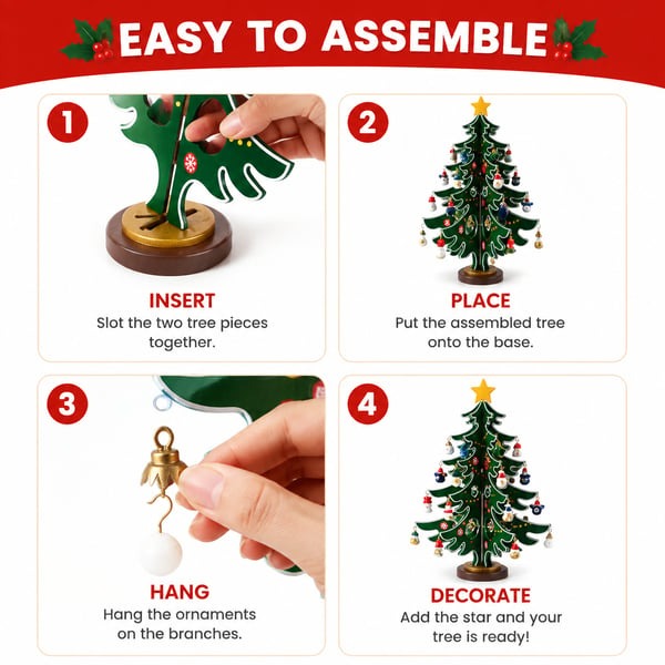 🎄24-Day Christmas Tree Advent Calendar – Daily Ornament Surprises & Holiday Family Fun