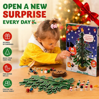 🎄24-Day Christmas Tree Advent Calendar – Daily Ornament Surprises & Holiday Family Fun