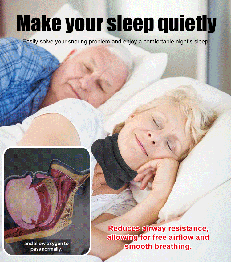 Anti-Snore Cervical Neck Brace, Relieve Neck Pressure & Support Spine
