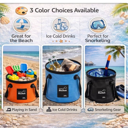 💦Portable Foldable Water Bucket - Perfect for Fishing, Camping, Traveling!