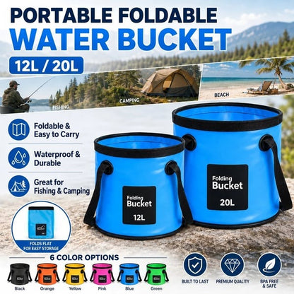 💦Portable Foldable Water Bucket - Perfect for Fishing, Camping, Traveling!