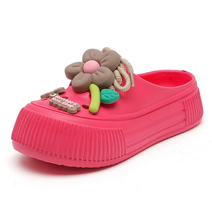 Women's Cute Platform Clog Slippers Soft EVA Non-Slip Summer Beach Sandals