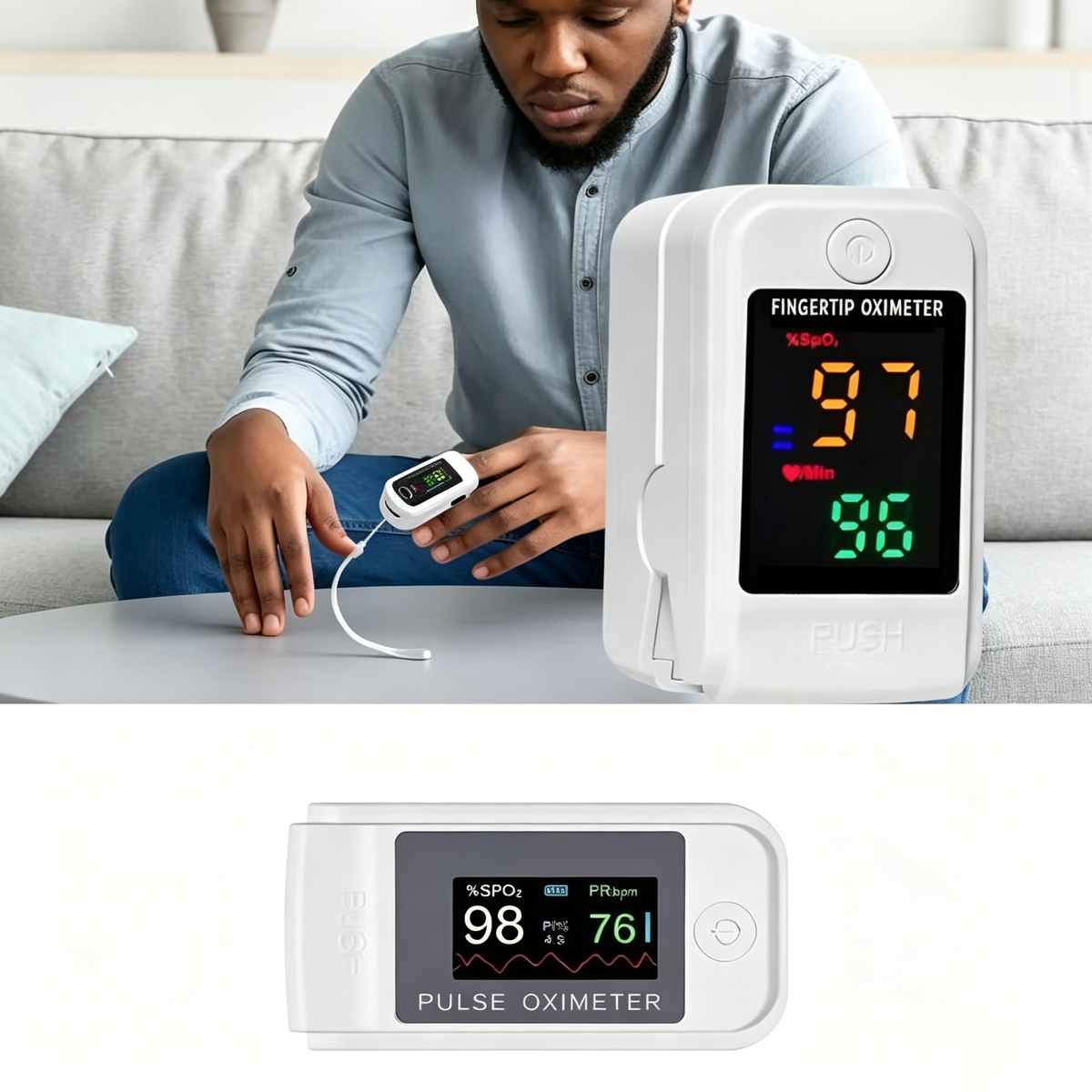 Non-Invasive Glucose & Health Monitor | 🩸 No Finger Pricks Blood Sugar Monitoring Device