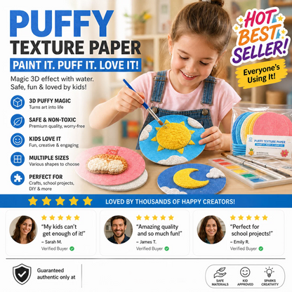 🎄🔮 Foam Texture Painting Paper👩‍🎨🎁Master the magic of painting!