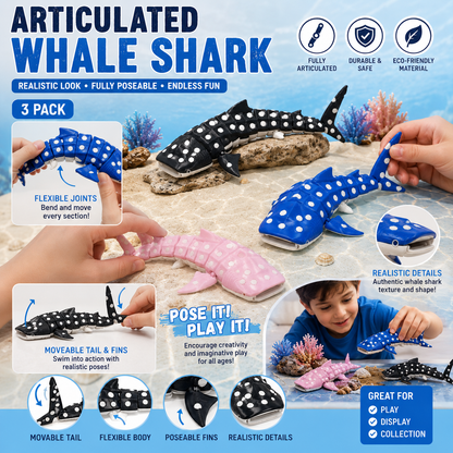 3D Printed Whale Shark: Articulated Flexi Fidget